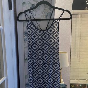 Black and white straps backed Papermoon tank